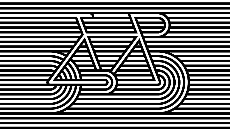 Lines, Artistic, Bicycle, Black & White, HD wallpaper