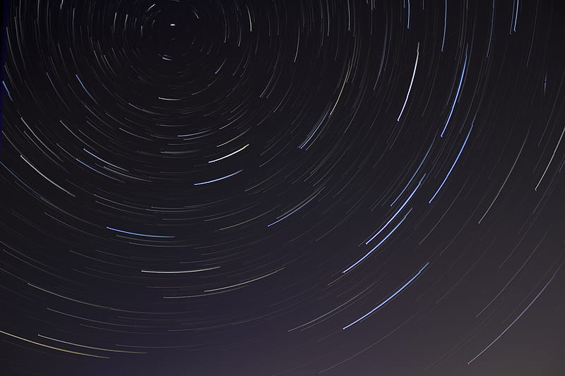 Time Lapse of Stars on Night, HD wallpaper