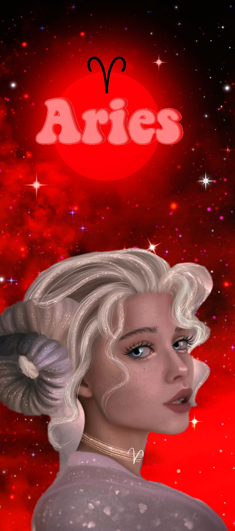 Aries, red, HD phone wallpaper