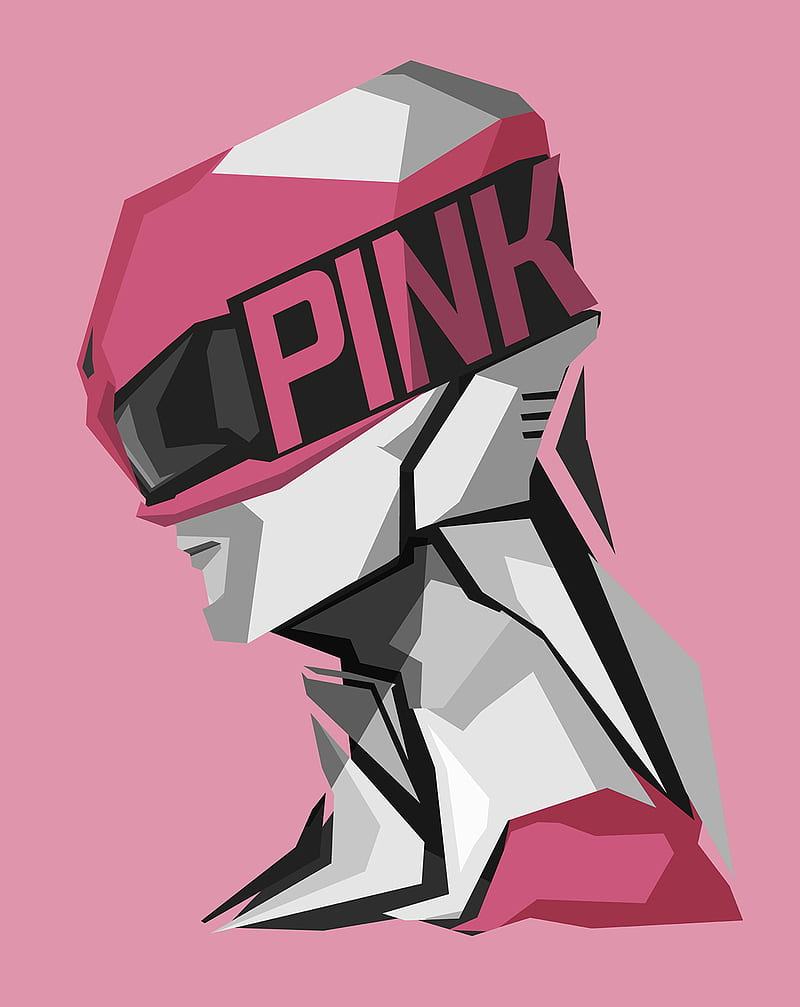 Pink Ranger, mighty morphin, power, power ranger, pterodactyl, HD phone wallpaper