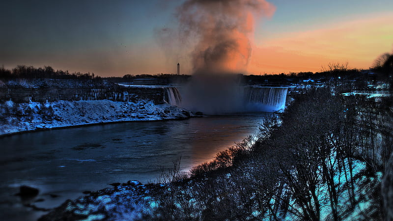 Niagara Falls In The Winter, niagara, graphy, places, winter, falls, HD