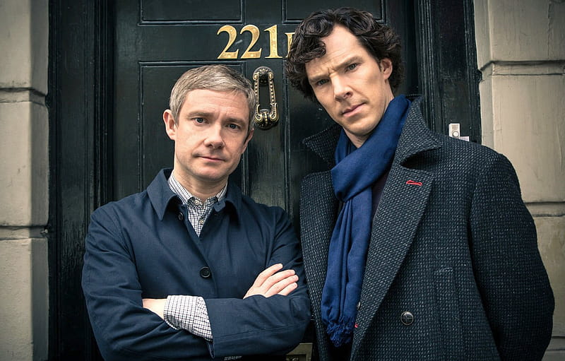 Sherlock Holmes, Martin man, Benedict Cumberbatch, Sherlock, Sherlock BBC, Sherlock Holmes, John Watson, John Watson, Sherlock, sherlock series, HD wallpaper