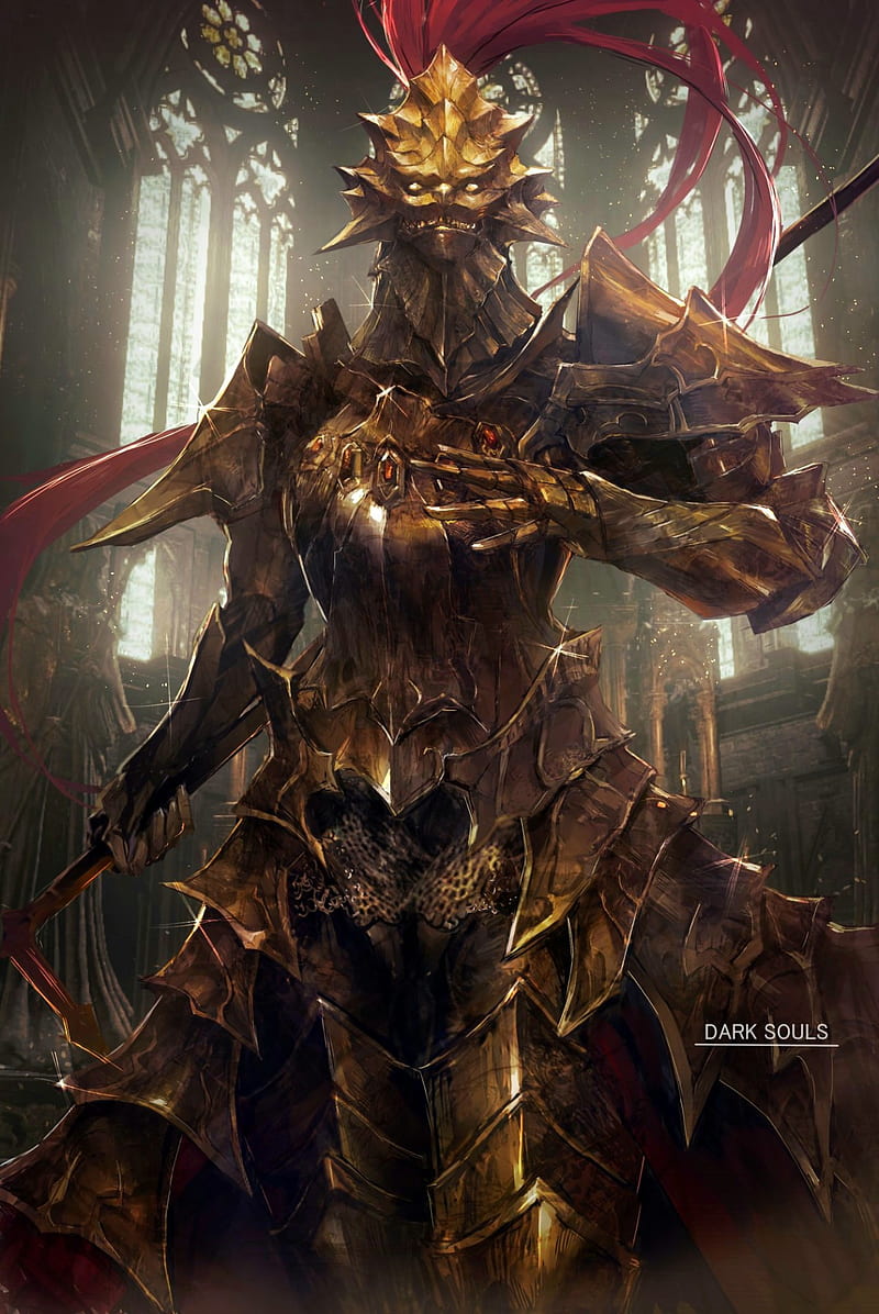 THE ART OF VIDEO GAMES - Fan art. Dark Souls - Dragon Slayer Ornstein Artist: MONO73004236 / Twitter, HD phone wallpaper