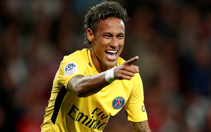 Neymar, goal, PSG, soccer, Ligue 1, Paris Saint-Germain, footballers, Neymar JR, football stars, HD wallpaper