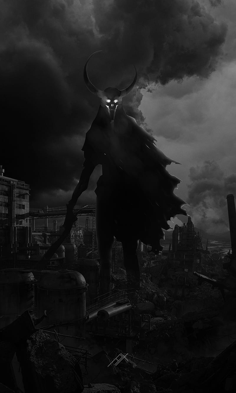 Demon Of Nightmares, black, dark, demon, devil, HD phone wallpaper | Peakpx