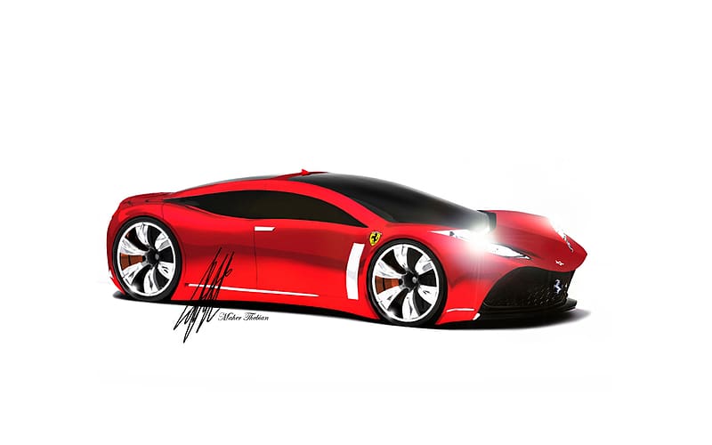 Ferrari, Concept Car, Supercar, Vehicles, HD wallpaper