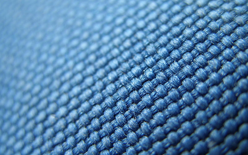 woven wicker texture, blue fabric background, fabric textures, wicker textures, woven textures, HD wallpaper