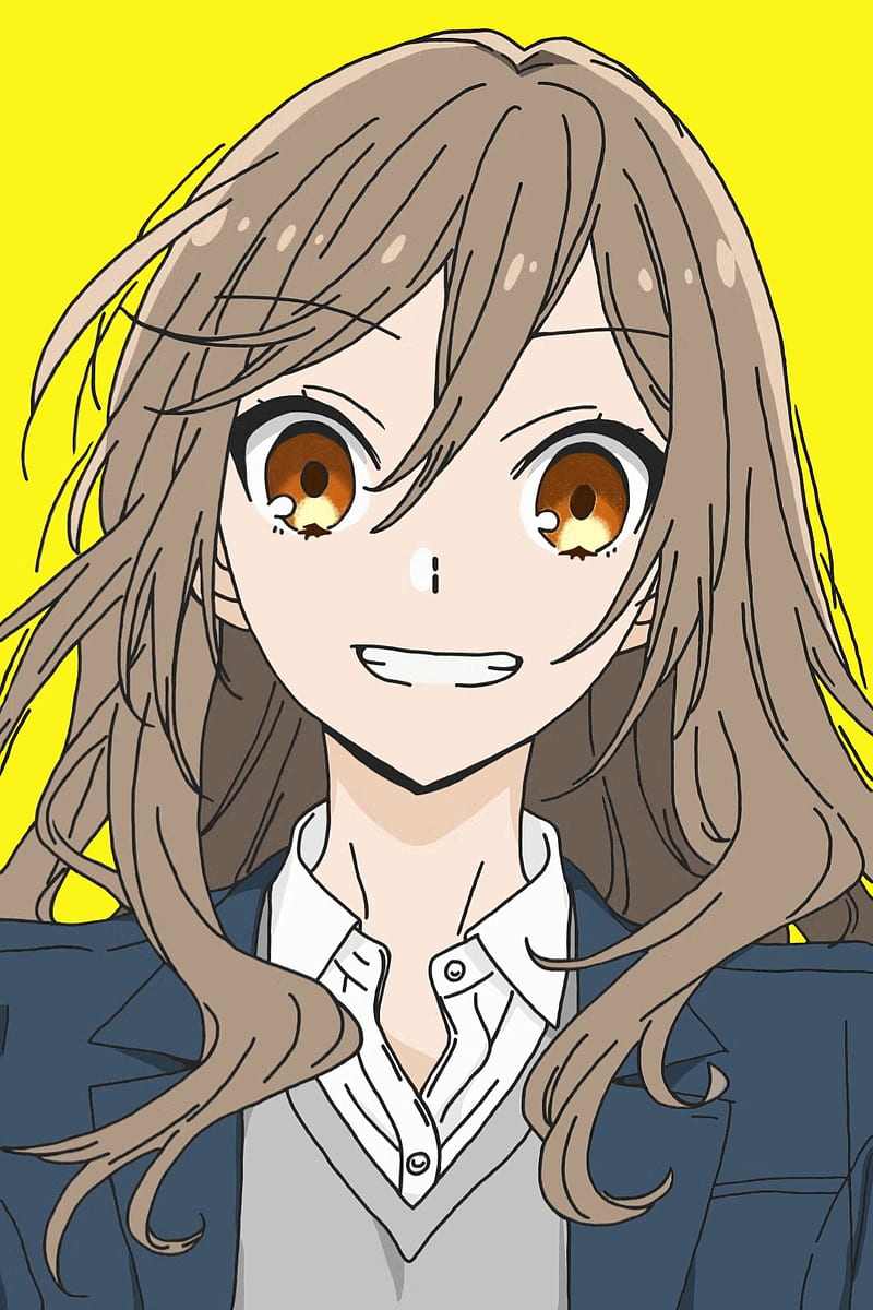 blue eyes, blue hair, Horimiya, Miyamura Izumi, Hori Kyouko, love