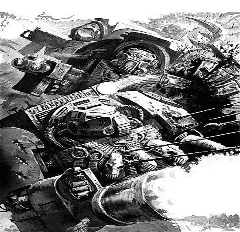 Deathwing Terminators, warhammer, marine, space, game, 40k, HD wallpaper
