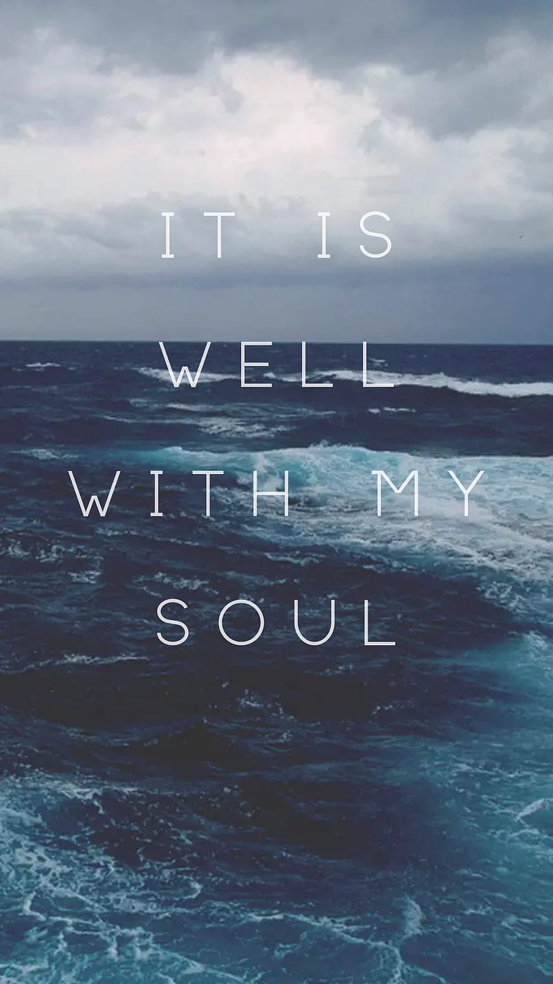 It Is Well, faith, ocean, peace, serenity, soul, spirit, water, HD phone wallpaper