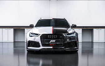 ABT Audi RS6 Avant 2018 cars, ABT Sportsline, new RS6 Avant, tuning, Audi, HD wallpaper