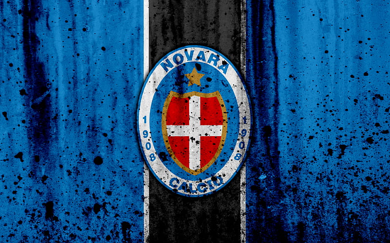 Novara grunge, Serie B, football, Italy, soccer, stone texture, football club, Novara FC, HD wallpaper