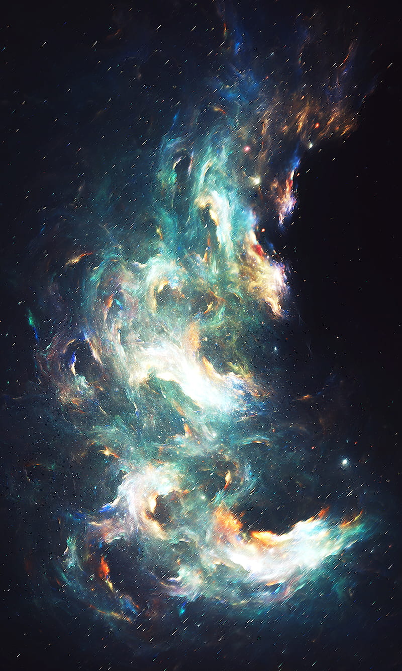 glare, light, abstraction, cloud, nebula, HD phone wallpaper