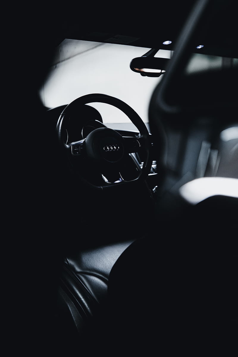 1920x1080px, 1080P free download | Audi, car, steering wheel, black, HD ...