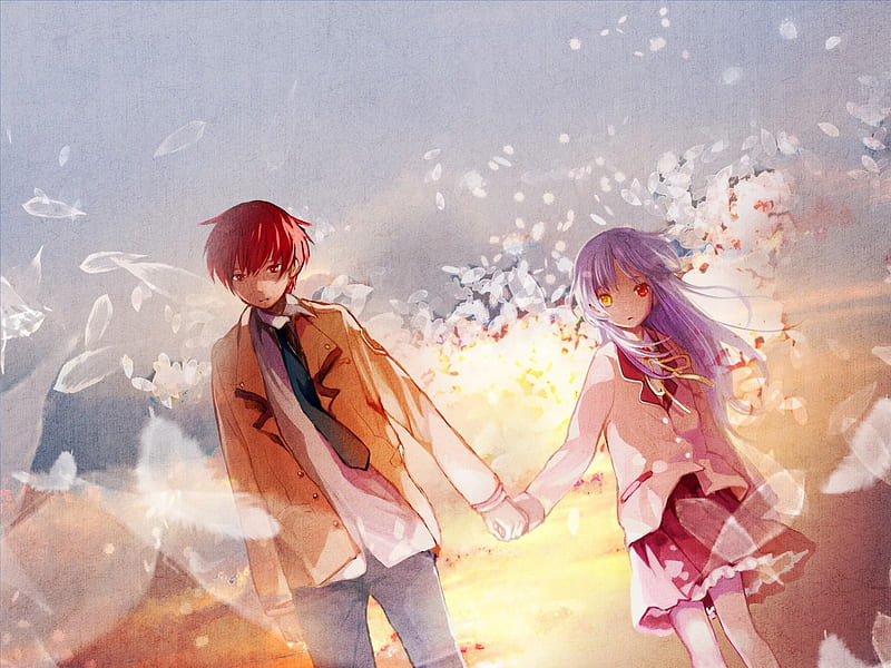 Hold My Hand, boy, girl, anime, love, HD wallpaper | Peakpx