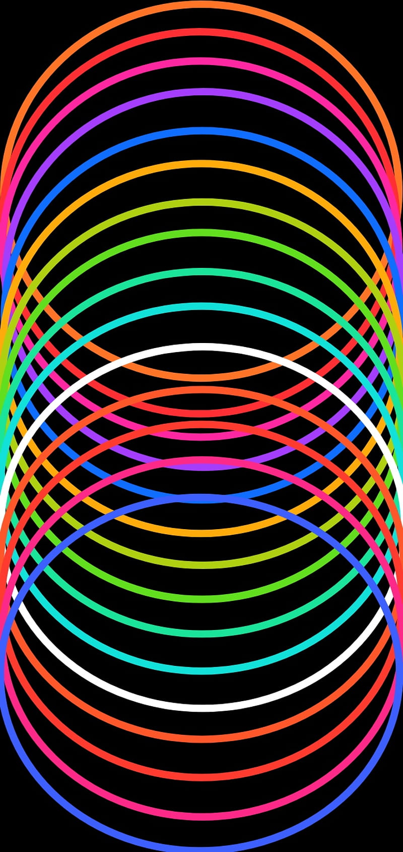 3D circular spectrum, 3d, black, blue, circle, colorful, edge, lights, vibrant, HD phone wallpaper