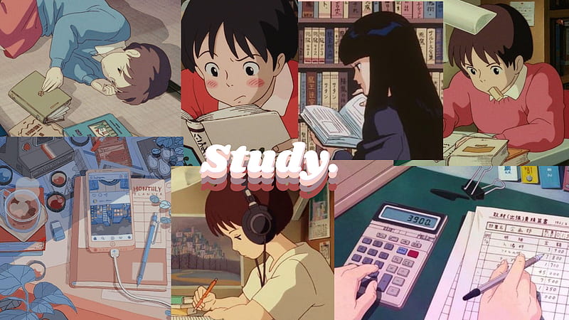 Anime Studying & Background Beautiful Best Available For Anime Studying,  Anime Girl Studying, HD wallpaper | Peakpx
