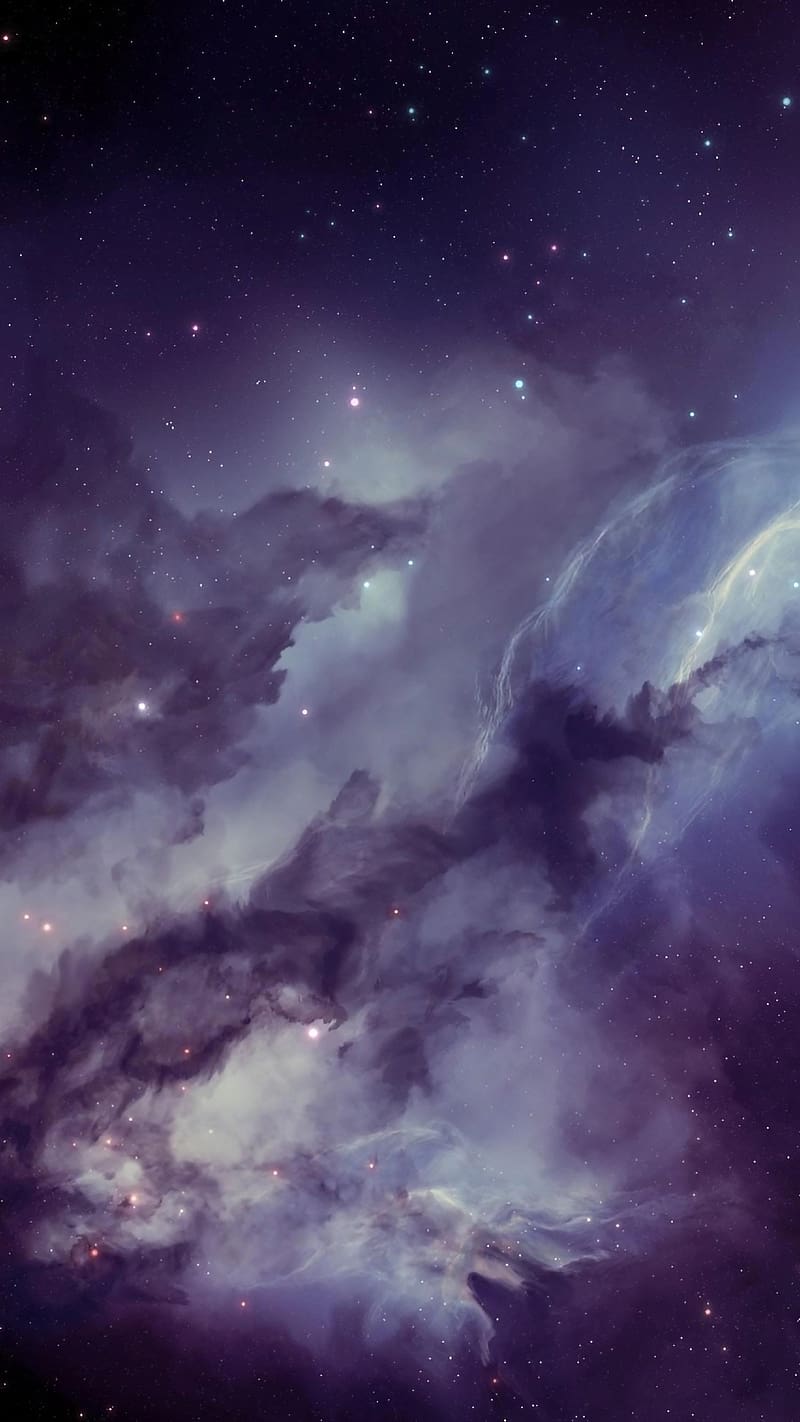 Iphone Se 2022, Galaxy Nebula Blurring Stars, HD phone wallpaper