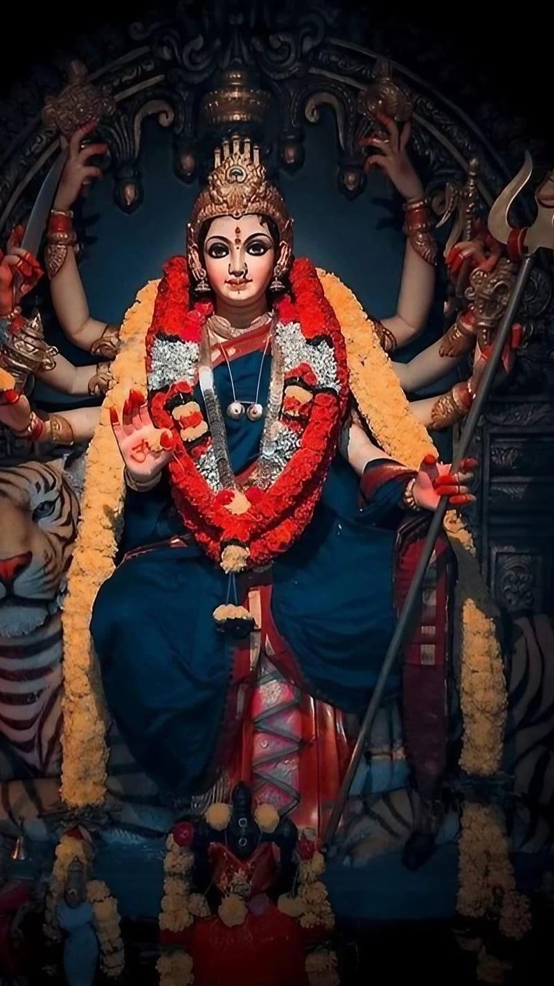 Navratri Ke, Devi Maa Temple, durga maa, goddess, HD phone wallpaper