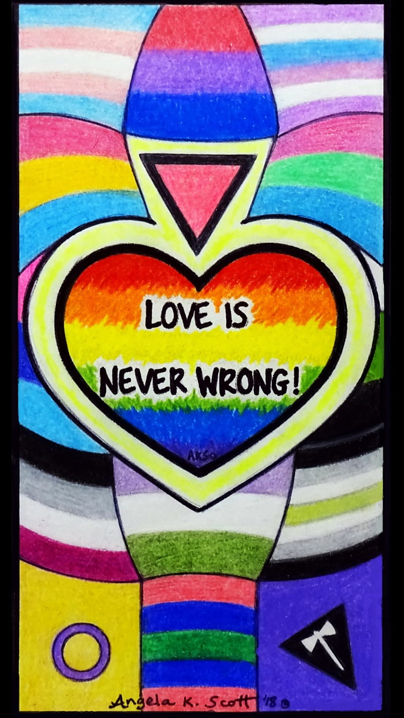 Colors of Love art, designs, drawings, flag, heart, icon, lgbt, peace, pride, rainbow, symbol, HD phone wallpaper