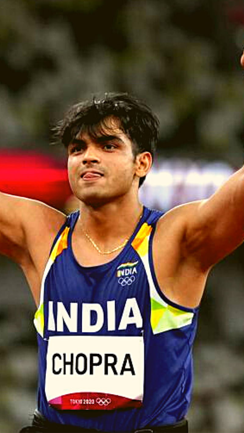 neeraj chopra, track and field athletics, sports, athlete, gold medalist, olympics 2021, indian, niraj, HD phone wallpaper