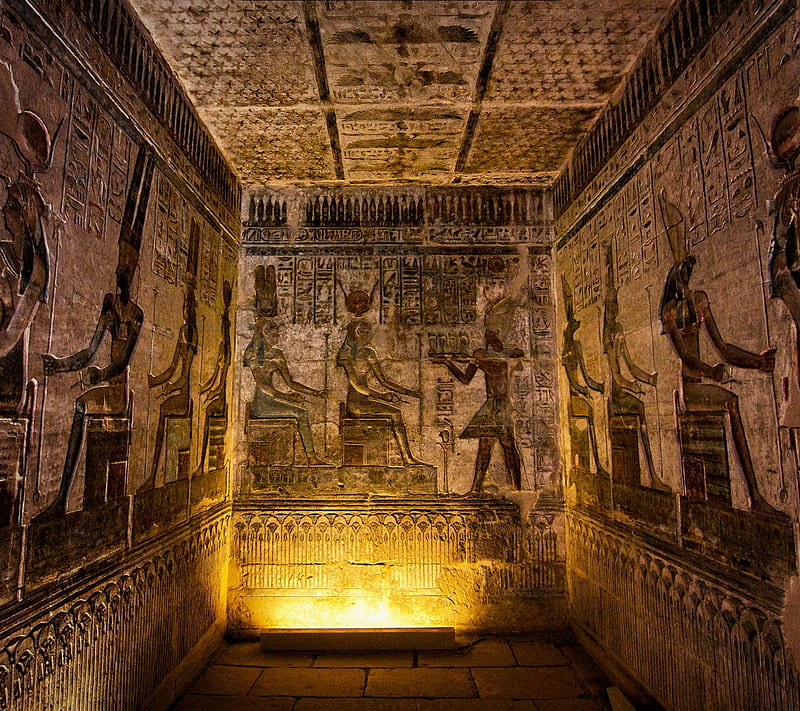 Ancient Chamber, africa, building, egypt, hieroglyphics, site, HD wallpaper