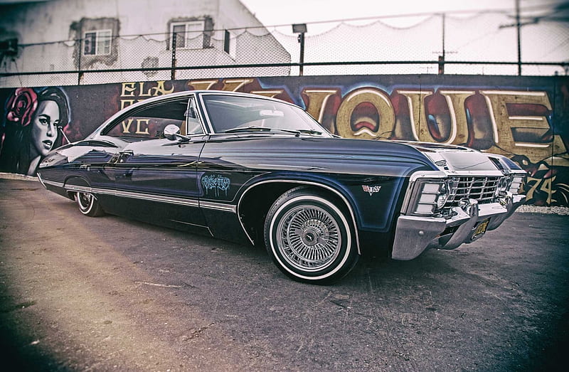 1967-Chevrolet-Impala, Wire Wheels, Classic, GM, Bowtie, HD wallpaper