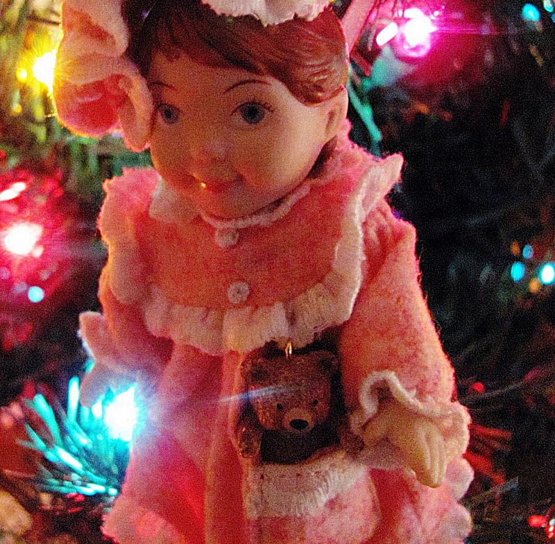 Christmas Doll, christmas toy, holiday baby, christmas ornament, christmas baby, HD wallpaper