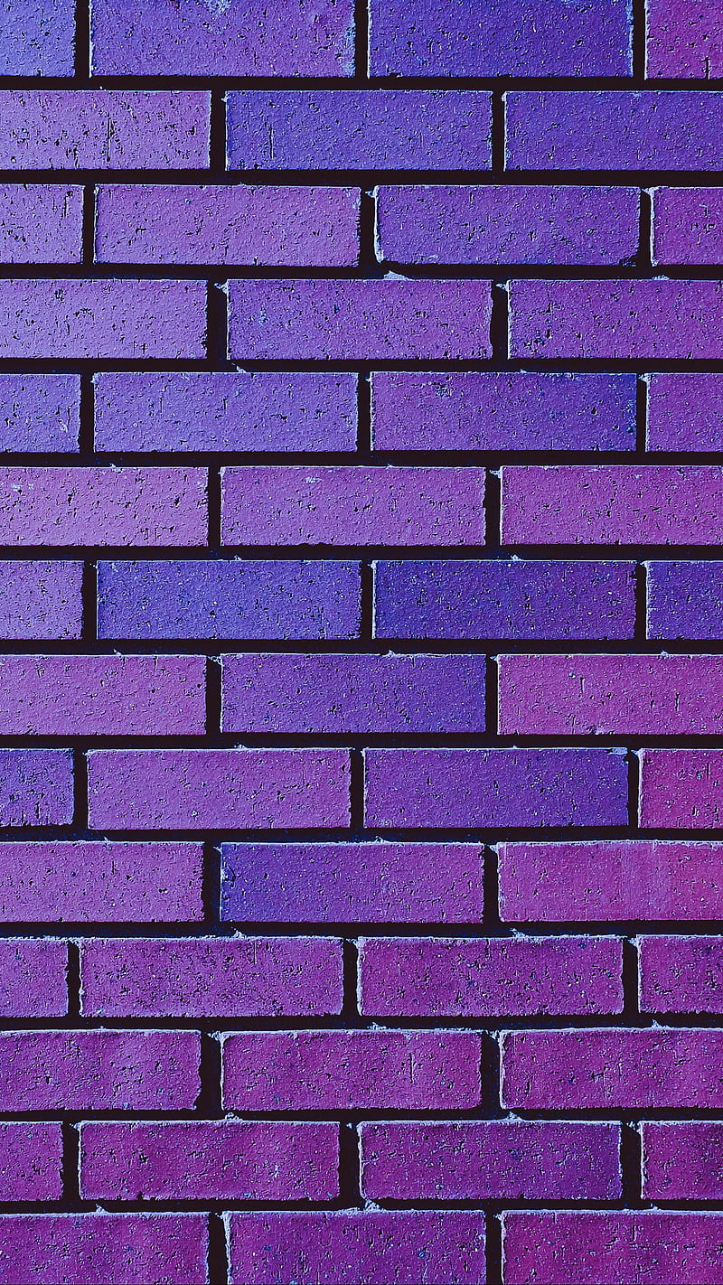 Purple Brick Wall , texture, lockscreen, background, purple brick wall, HD phone wallpaper