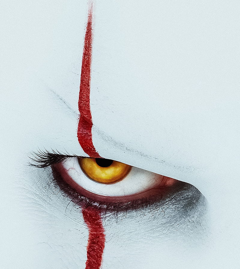IT Chapter Two, burning eye, chapter, eye, gothic, it, joker, movie, spectate, two, HD phone wallpaper