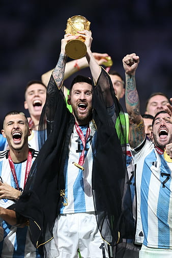 Messi world cup trophy Wallpapers Download  MobCup
