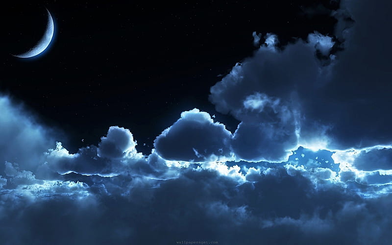 Blue clouds aesthetic blue blouds dark dark clouds depp note ocean  blue HD phone wallpaper  Peakpx