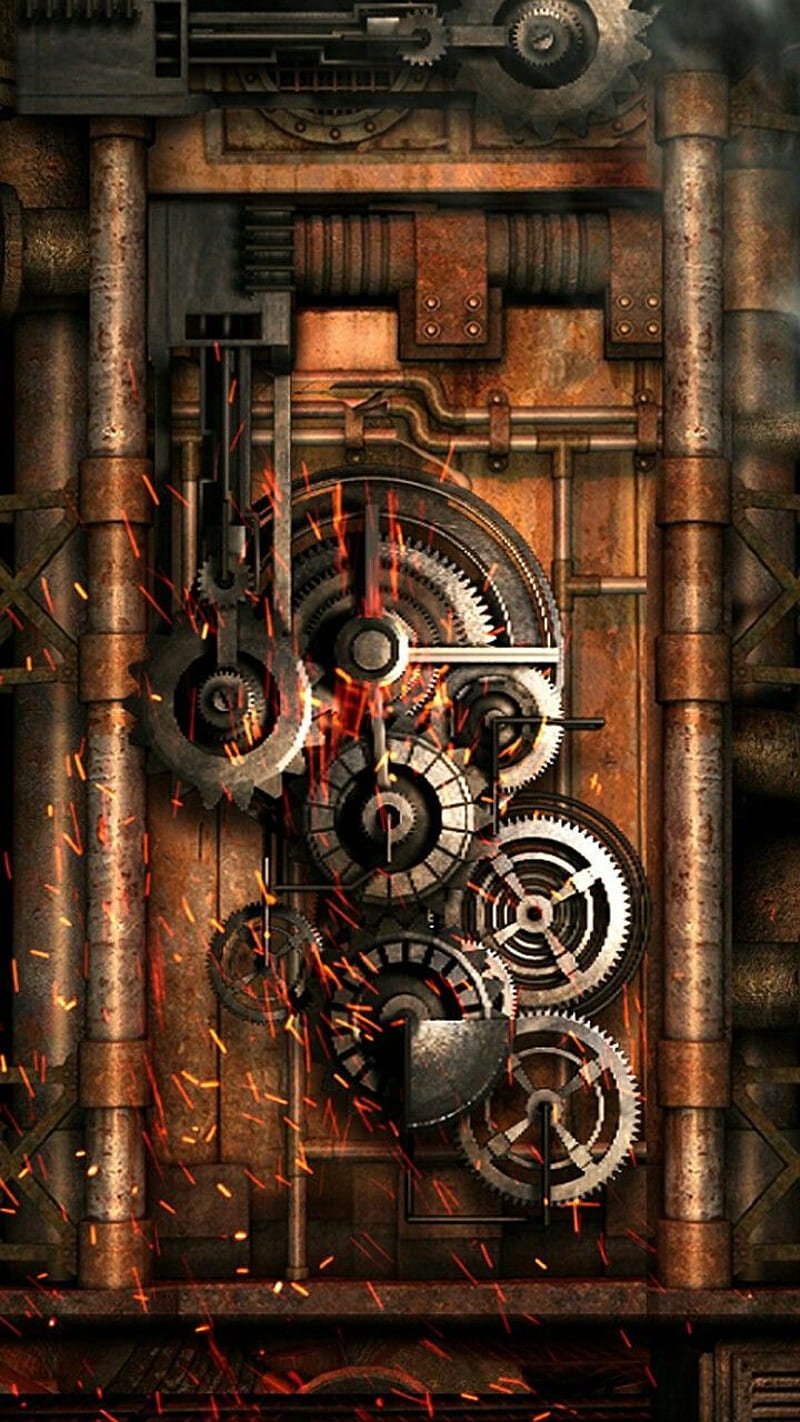 Steampunk Machine and Gears . Steampunk, Steampunk background, Live, HD phone  wallpaper | Peakpx