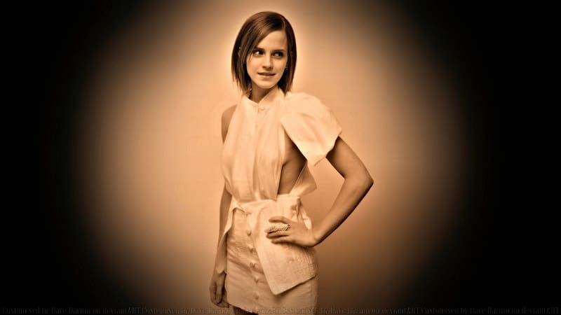 Emma Watson Wallflower NY Vintage, celebrities, actrice, people, ny vintage, black and white, wallflower, emma watson, HD wallpaper