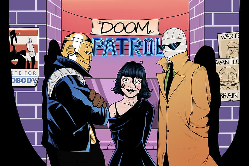Crazy Jane Negative Man & Robotman Doom Patrol, HD wallpaper
