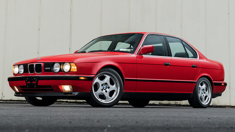 BMW, BMW M5, Car, Luxury Car, Old Car, Red Car, HD wallpaper