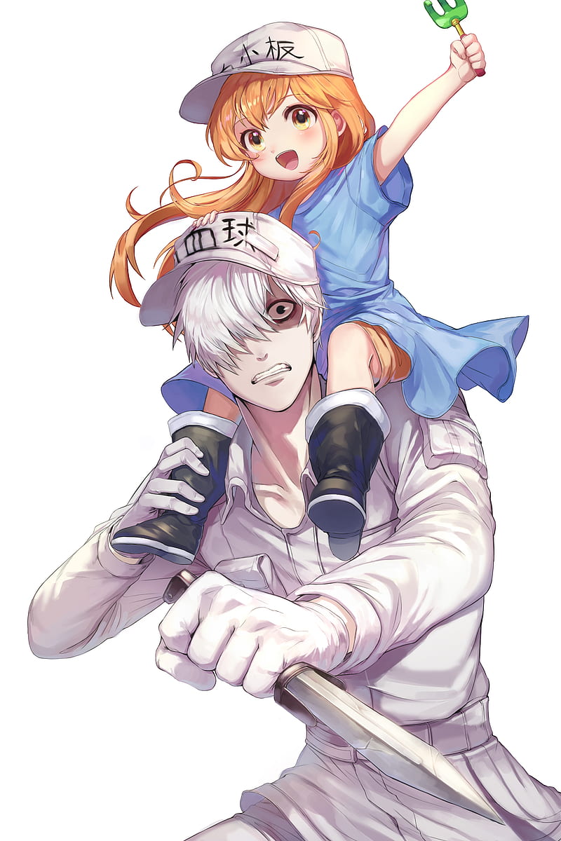 hataraku saibou] so I drew the platelets of hataraku saibou and hataraku  saibou black together. : r/anime