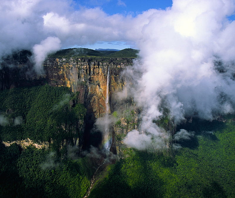 Angel Falls, canaima national park, venezuela, HD wallpaper