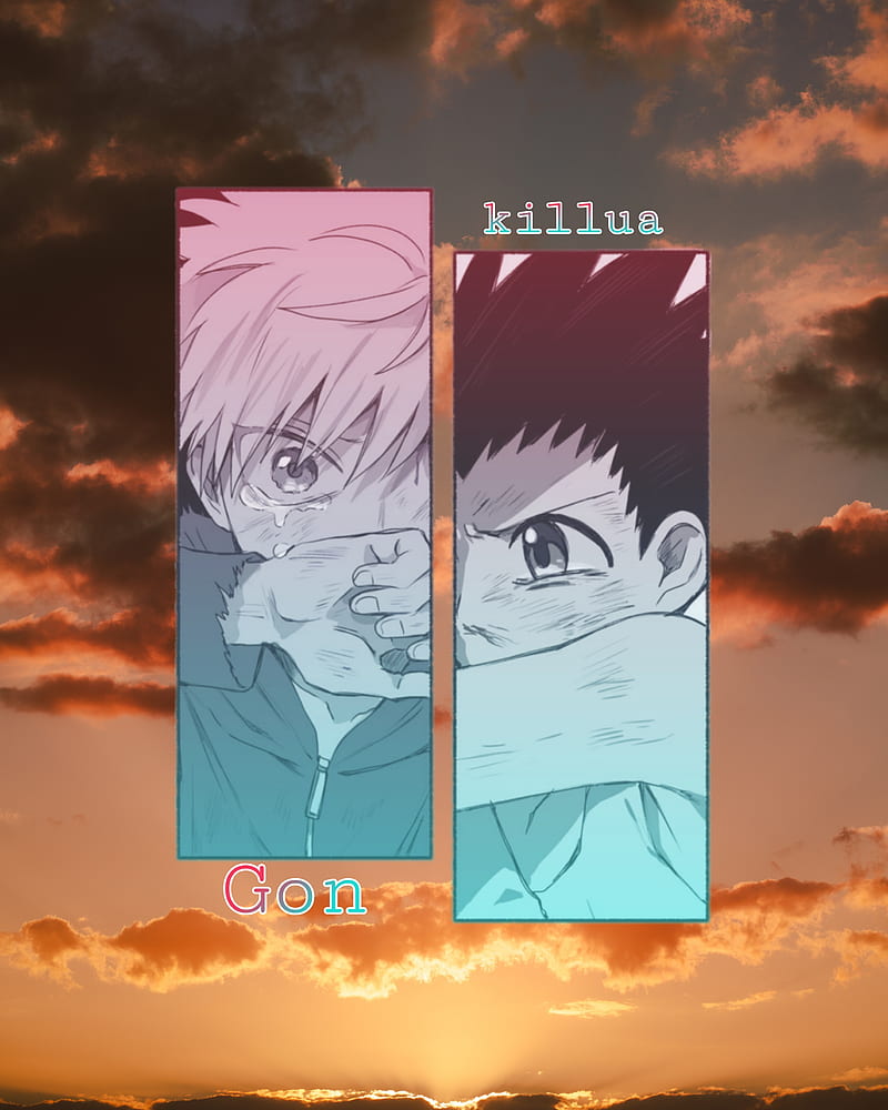 Killua x Gon, cs, gon cs, hunter x hunter, killua zoldyck, kirua, kirua zoldyck, zoldick, zoldyck, HD phone wallpaper