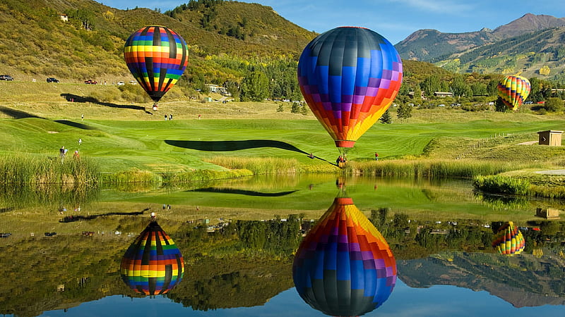 Hot Air Ballons 4, air-balloon, nature, colorful, HD wallpaper