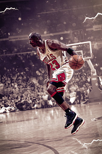 Michael Jordan, basketball, dribble, jordan, nba, nike, HD phone wallpaper  | Peakpx