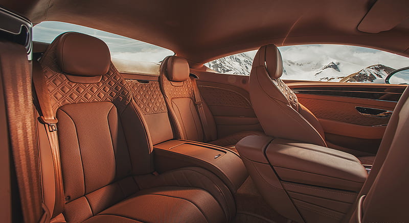 2018 Bentley Continental GT (Color: Verdant) - Interior, Rear Seats , car, HD wallpaper