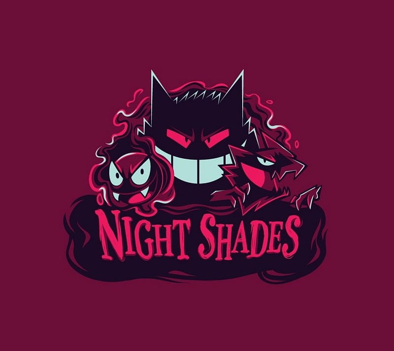 Night Shades pokemon, gastly, ghosts, night shades, pokemon, HD wallpaper
