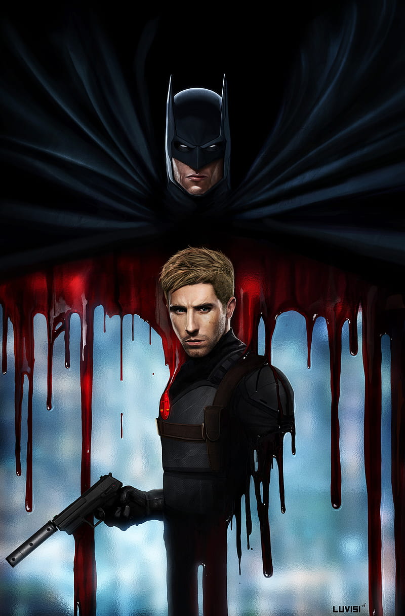Batman and Nemesis Poster, HD phone wallpaper