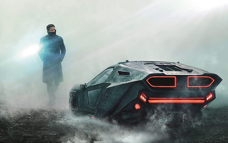 Blade Runner 2049, 2017, Ryan Gosling, car, poster, new movies, HD wallpaper