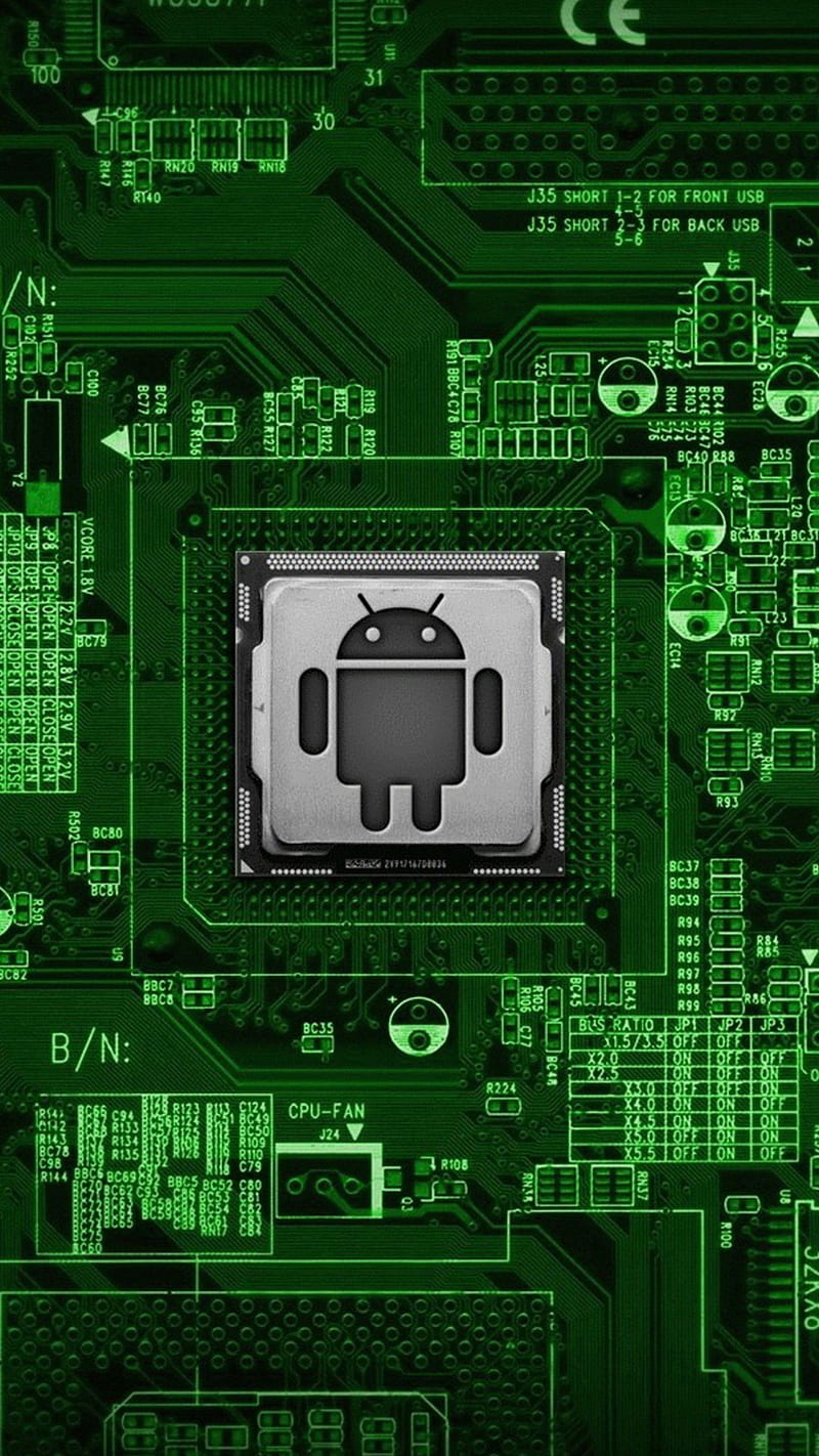 android board, 3d, green, HD phone wallpaper