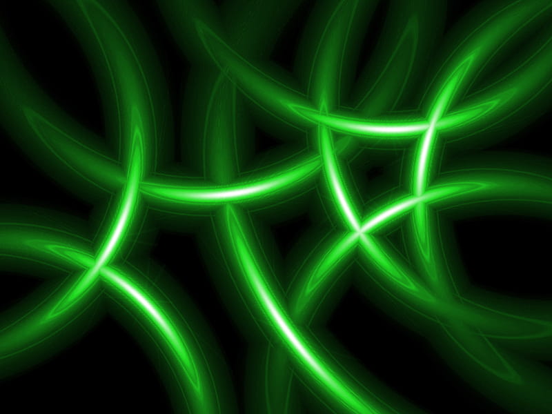 Grid Green, abstract, vortices, HD wallpaper