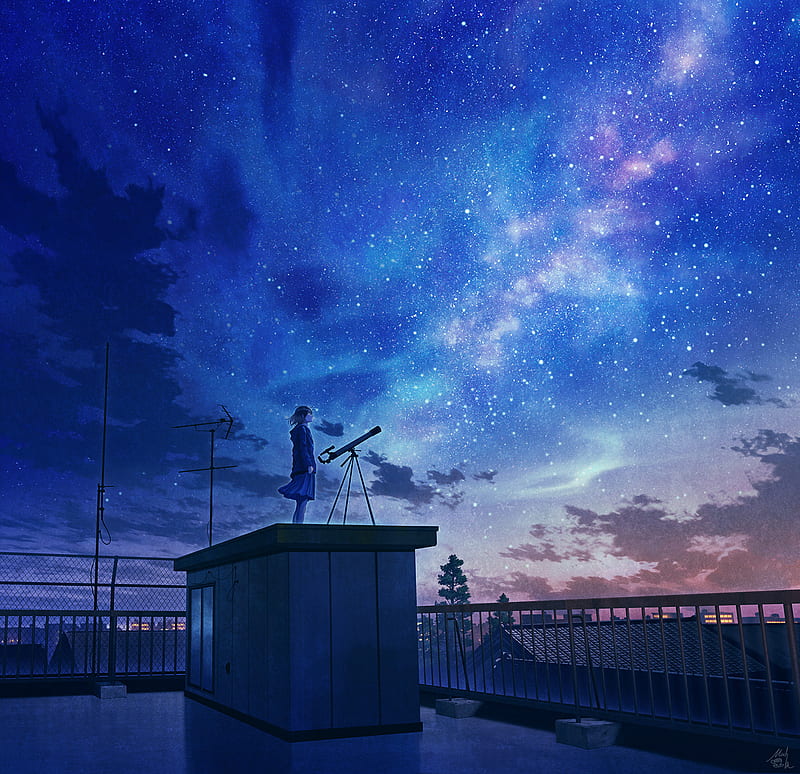 Kimi No Na Wa Your Name Scenic Stars Sky for Samsu iPhone Wallpapers  Free Download