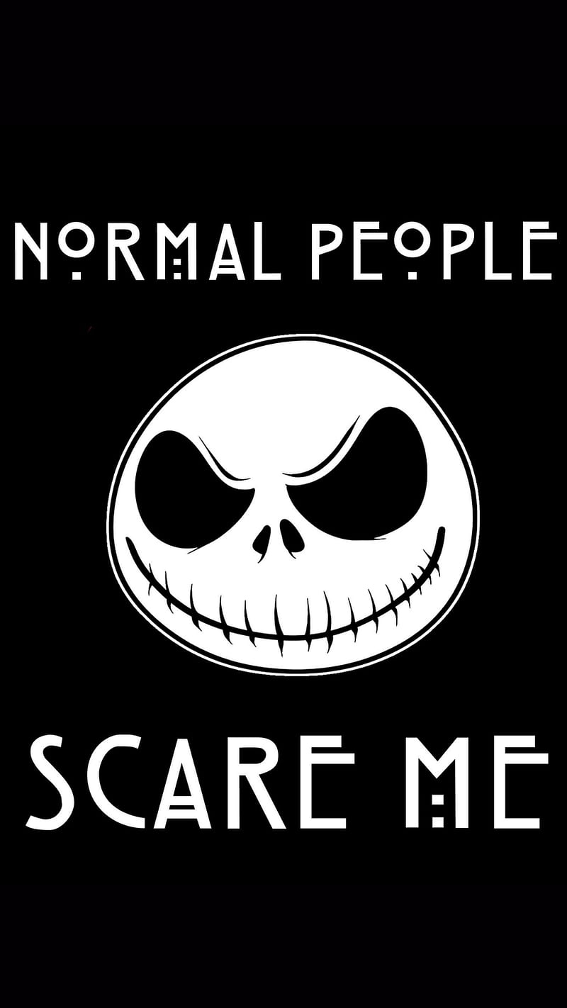 Scary People, halloween jack, normal, normal people, scare me, skellington, HD phone wallpaper