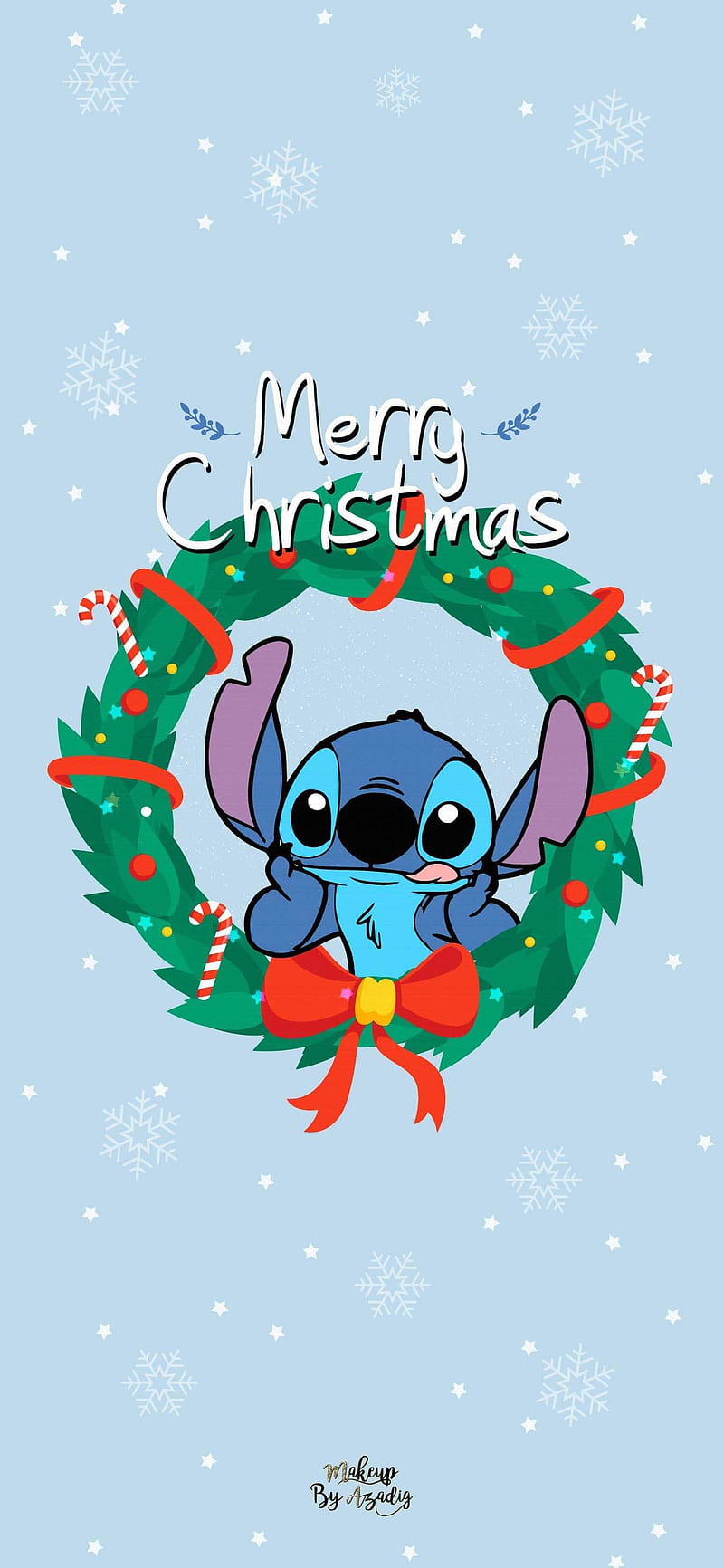 Christmas stitch, cute, love, HD phone wallpaper